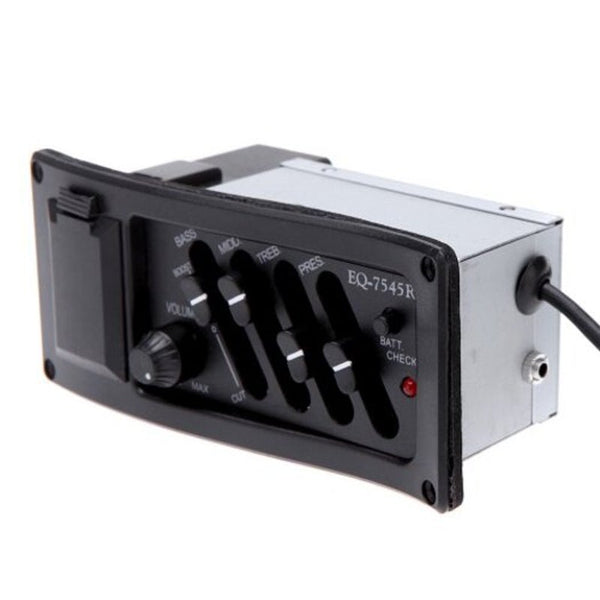 Acoustic Guitar Preamp Amplifier Eq 7545R Pickup Black Guitar Parts