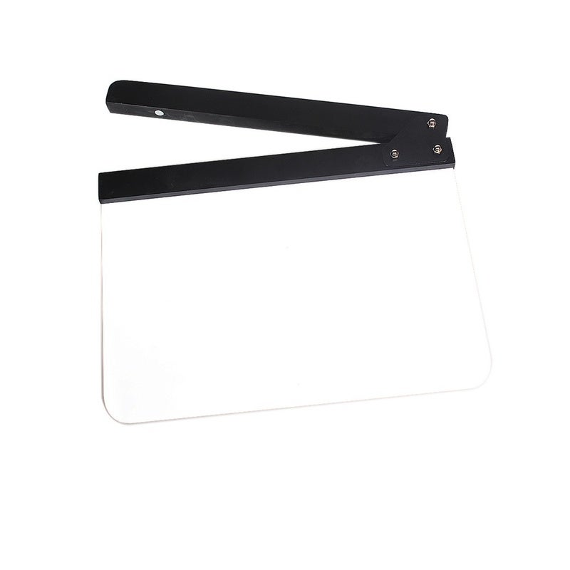 Acrylic Clapboard Dry Erase Director Film Movie Clapper Board Slate 9.6 11.7 Movie Camera Accessories