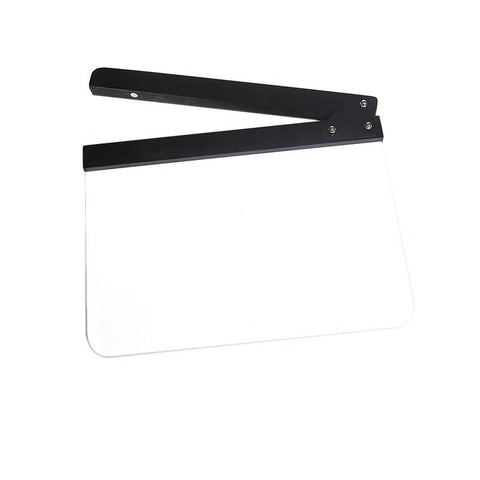 Acrylic Clapboard Dry Erase Director Film Movie Clapper Board Slate 9.6 11.7 Movie Camera Accessories