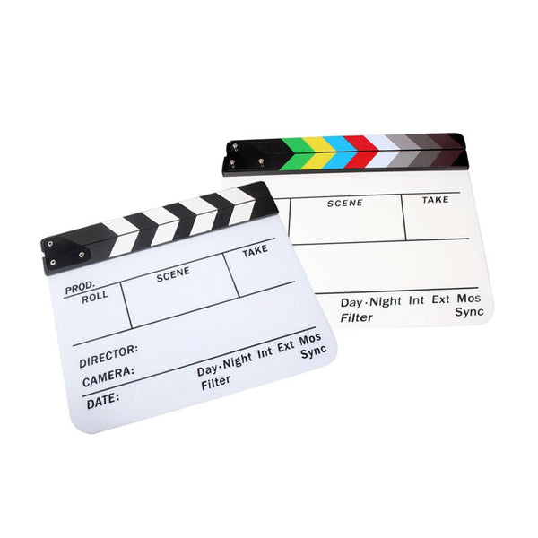 Acrylic Clapboard Dry Erase Director Film Movie Clapper Board Slate 9.6 11.7 Movie Camera Accessories