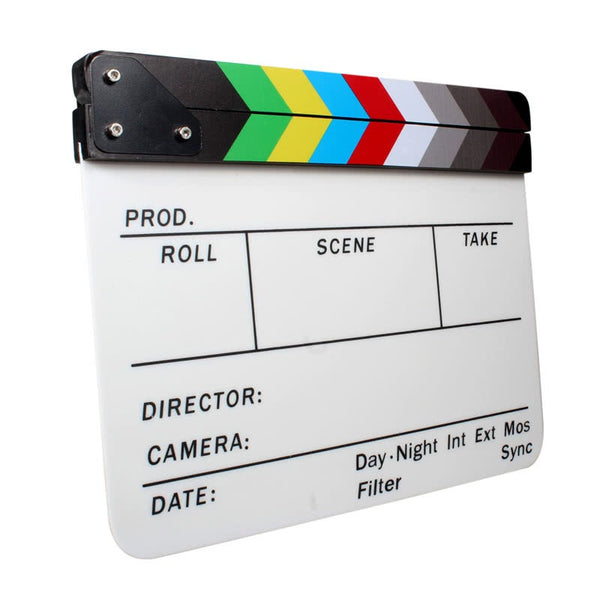 Acrylic Clapboard Dry Erase Director Film Movie Clapper Board Slate 9.6 11.7 Movie Camera Accessories