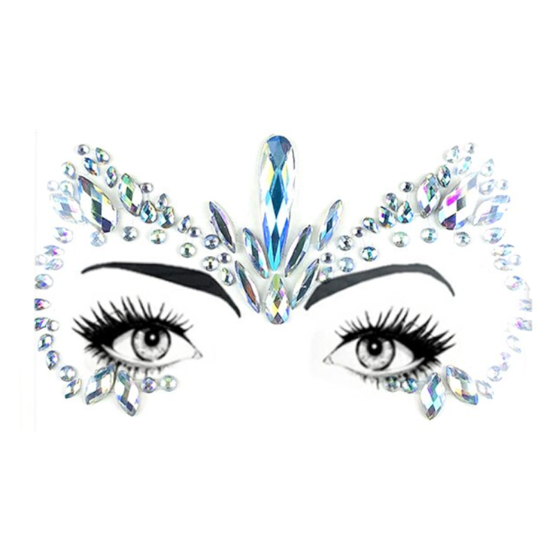 Acrylic Diamond Festival Costumes Face Stickers