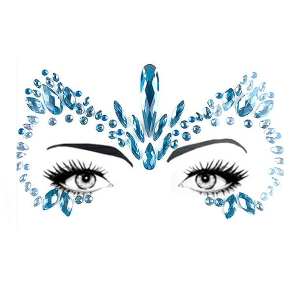 Acrylic Diamond Festival Costumes Face Stickers