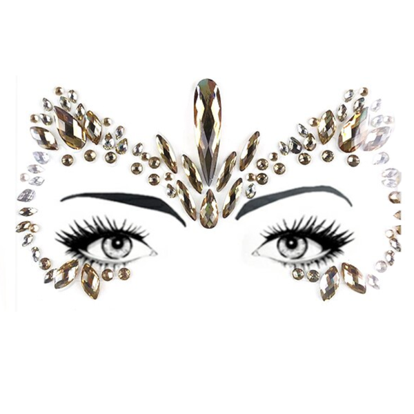 Acrylic Diamond Festival Costumes Face Stickers