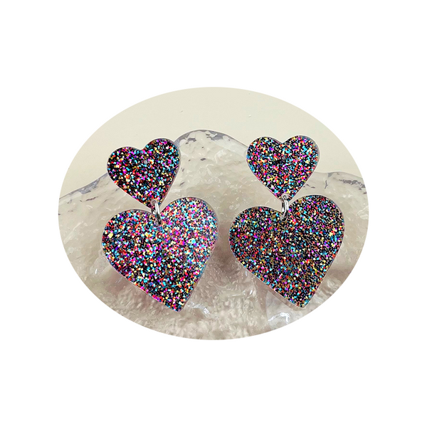 Acrylic Love Earrings Women Valentine's Day Personalized Jewelry