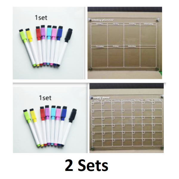 Acrylic Magnetic Dry Wipe Plate Calendar For Refrigerators Calendars (Current)