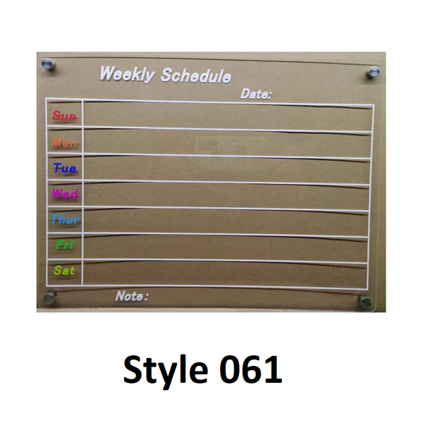 Acrylic Magnetic Dry Wipe Plate Calendar For Refrigerators Calendars (Current)