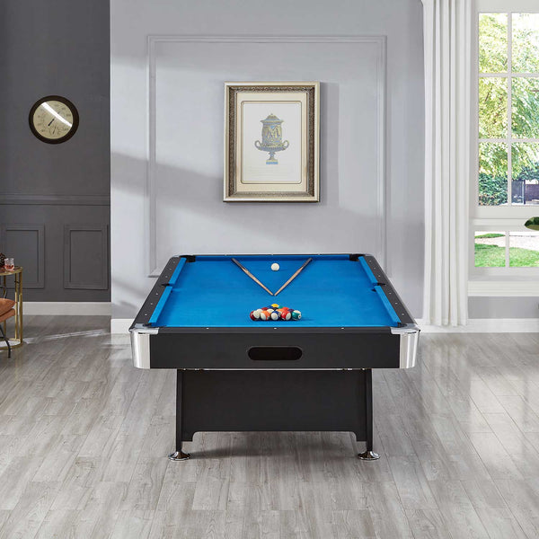 Activego Breakshot 8Ft High Speed Velvet Cloth Pool And Billiards Table With Ball Return Solid Legs 3 In 1 Top For Table Tennis Full Table Table Tenni