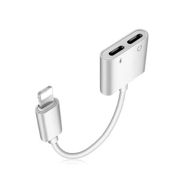 2 In 1 Audio Adapter Charging Earphone Aux Cable Splitter Cables & Adapters