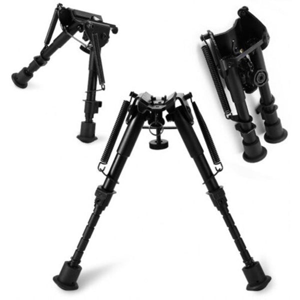 Adjustable 6-9 Inch Sniper Hunting Rifle Bipod Sling Shoot Mount Stand Bracket