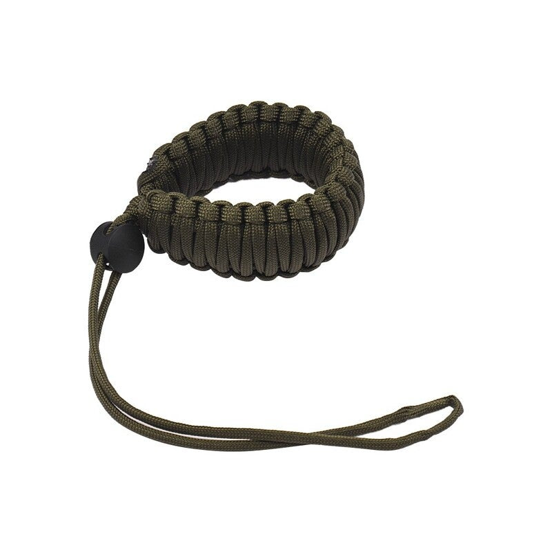 Braided Paracord Camera Wrist Strap Lanyard Dark Green Straps & Hand Grips
