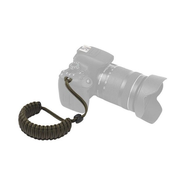 Braided Paracord Camera Wrist Strap Lanyard Dark Green Straps & Hand Grips