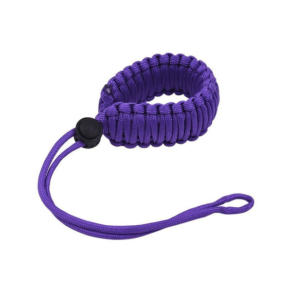 Braided Paracord Camera Wrist Strap Lanyard Purple Straps & Hand Grips