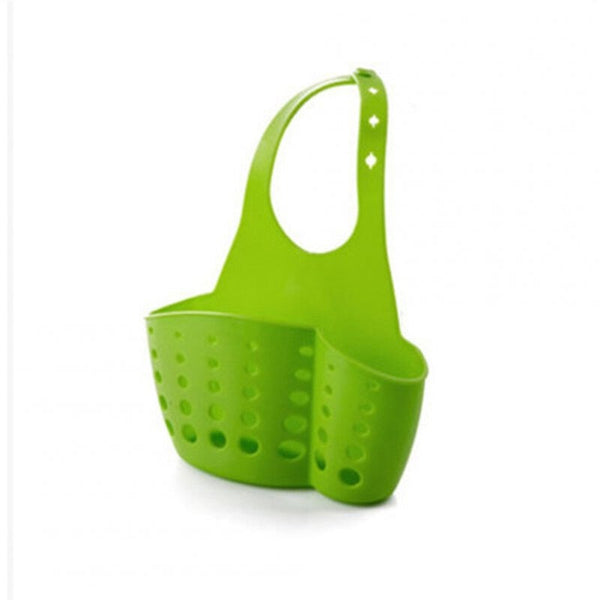 Button Type Sink Storage Hanging Drain Basket For Kitchen Sponge Green Racks & Holders