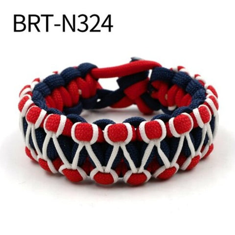 Adjustable Glow In The Dark 550 Paracord Bracelet Parachute Cord Wristband Hand Made Brt N324