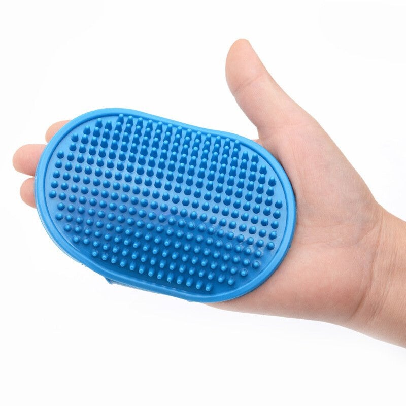Adjustable Oval Shape Bath Massage Brush For Pet Dogs Cleaning Supplies 42335 Newblue