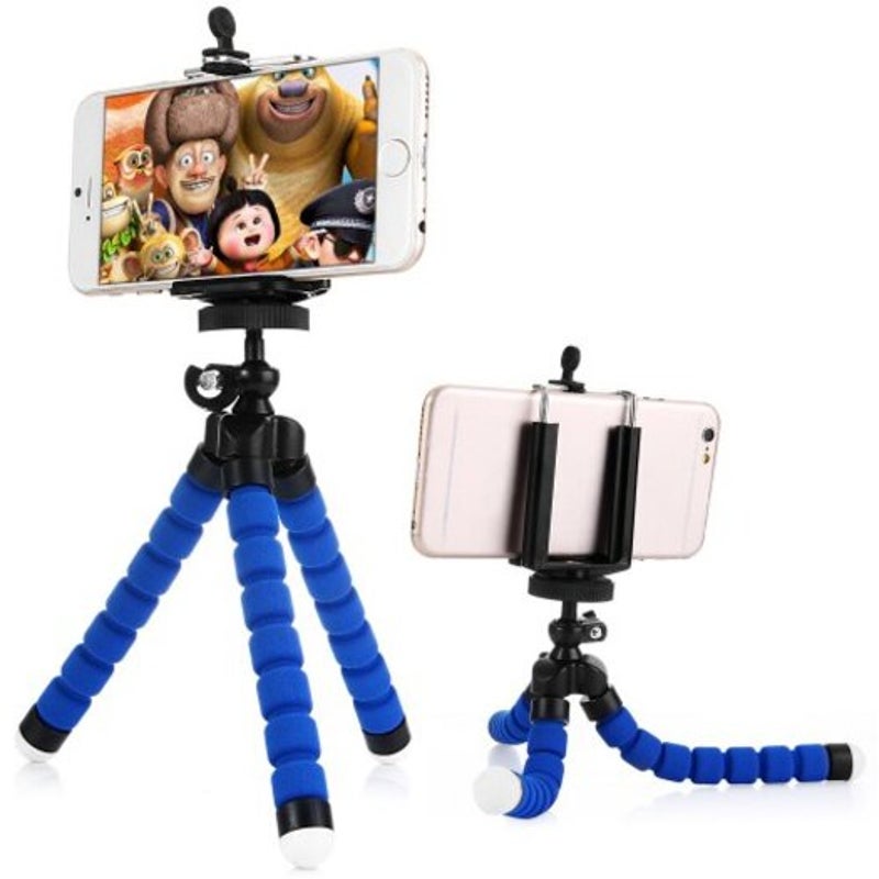 Phone Tripod Octopus Holder Stand Blue Mounts & Holders