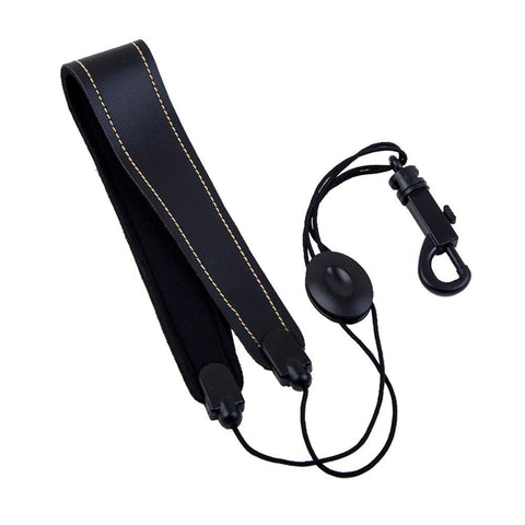 Adjustable Saxophone Belt High Quality Leather Nylon Padded Neck Strap With Hook Clasp