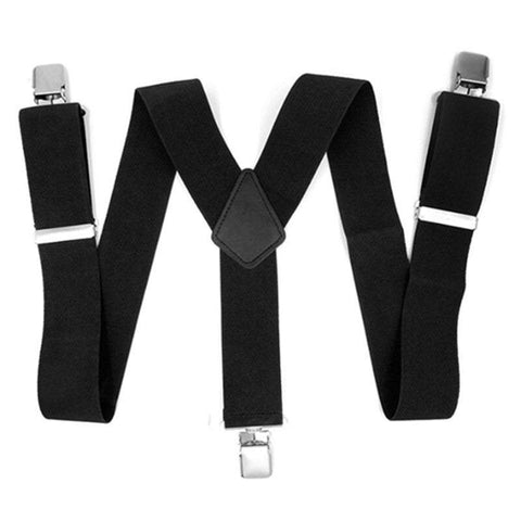 Jewellery Adjustable Solid Suspenders Y Shape With 3 Clips For Men And Women