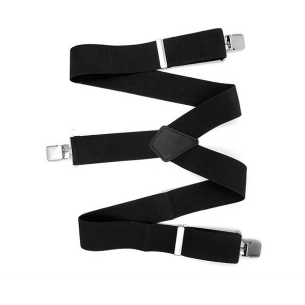 Solid Suspenders Y Shape With 3 Clips For Men Women Suspenders/Braces