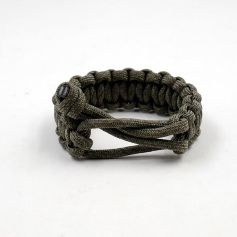 Survival Emergency 550 Paracord Bracelet Parachute Cord For Camping Hiking Dark Grey Paracords