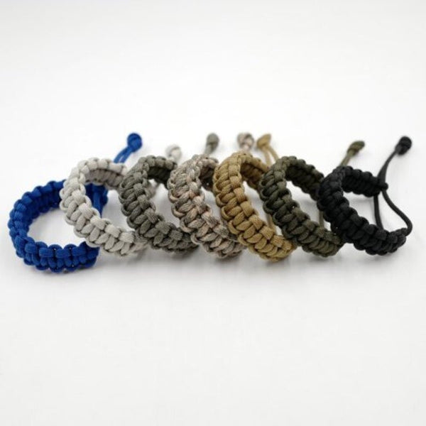 Survival Emergency 550 Paracord Bracelet Parachute Cord For Camping Hiking Dark Grey Paracords