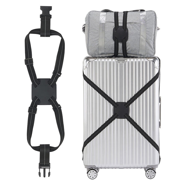 Adjustable Travel Luggage Strap Bag Bungees Elastic Suitcase Belt With Buckles For Add
