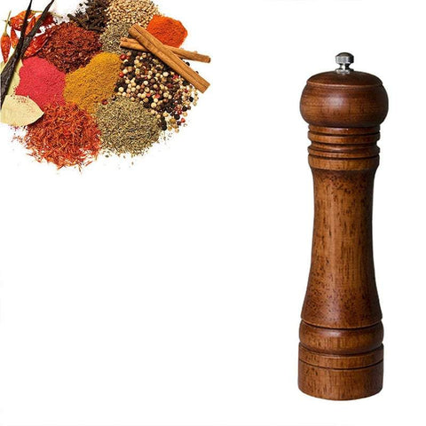Spice Grinders Wooden Salt And Pepper Mill Adjustable Manual