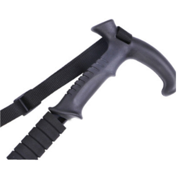 Aluminum 4 Section Curved Handle Hiking Poles For Walking Or Trekking Walking & Trekking Sticks