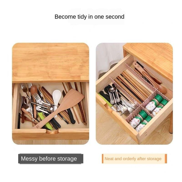 Interlocking Storage Drawer Dividers Organiser Closet Organisers