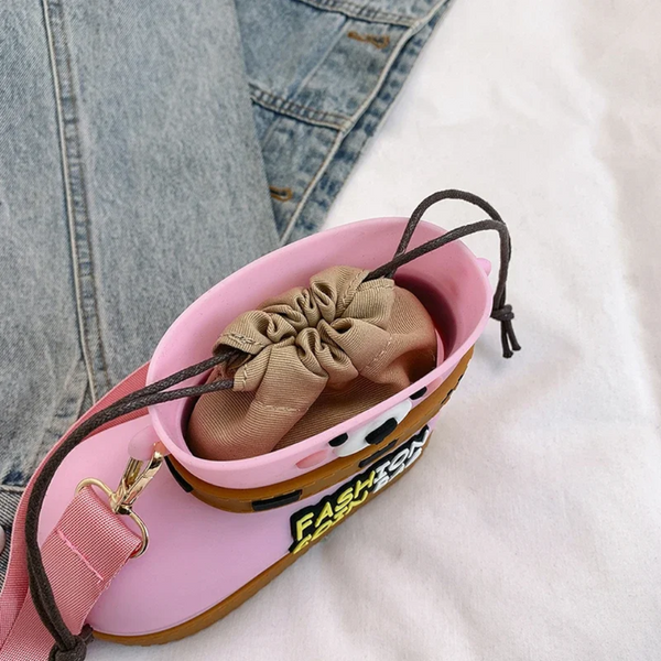 Silicone Crossbody Bag Multi Way Lightweight Purse With Spacious Design(Pink) Women's Bags & Handbags