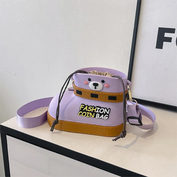 Silicone Crossbody Bag Multi Way Lightweight Purse With Spacious Design(Purple) Women's Bags & Handbags