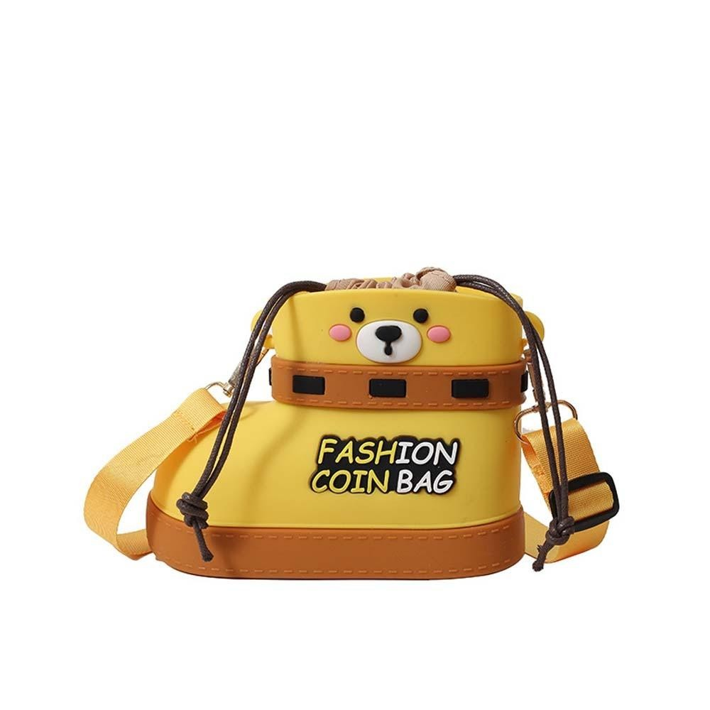 Silicone Crossbody Bag Multi Way Lightweight Purse With Spacious Design(Yellow) Women's Bags & Handbags