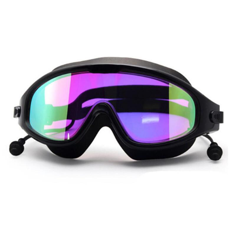 Adult Swimming Glasses Diving Waterproof Anti Fog Hd Colourful Goggles