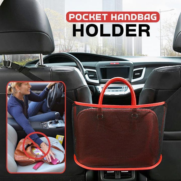 Advanced Upgrade Style Net Pocket Handbag Holder Between Car Seat Storage