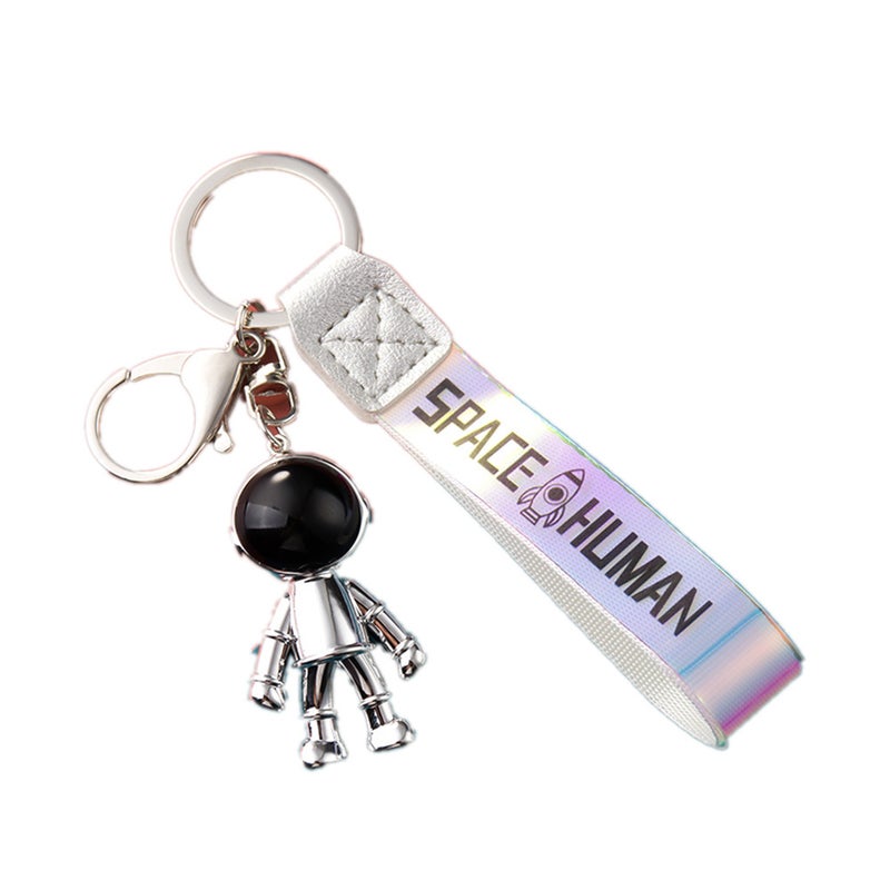 Aerospace Astronaut Keychain Pendant 3D Car Chain Lock Ring Bag Accessories Keyrings