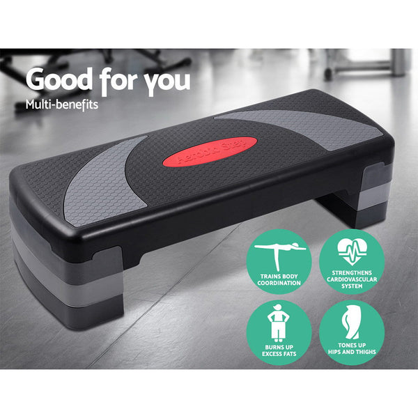 Everfit 3 Level Aerobic Step Bench Fitness Steps