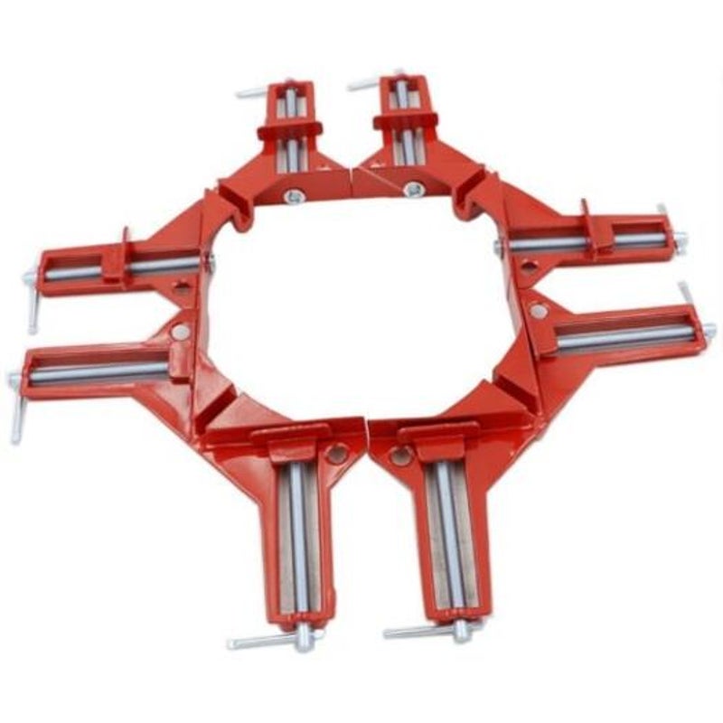 Aetool Right Angle Clips Quick Fixed Mitre Clamps Diy Glass Fish Tank Woodwork Photo Frame Red