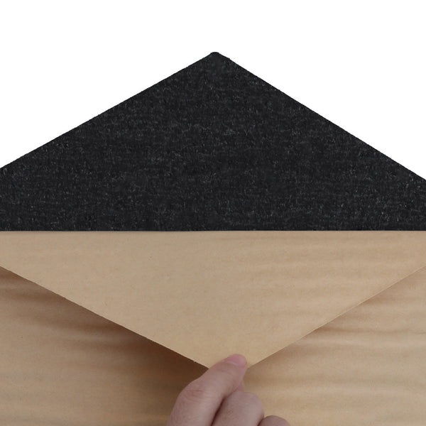 Alpha Acoustic Foam 12Pcs 35X30x0.9Cm Soundproof Absorption Panel Adhesive Black Acoustic Treatments