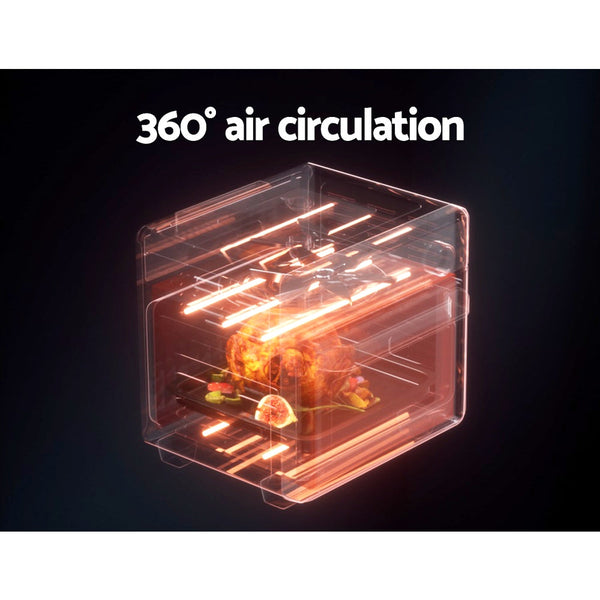 Devanti Air Fryer 15L Lcd Fryers Oven Air Fryers