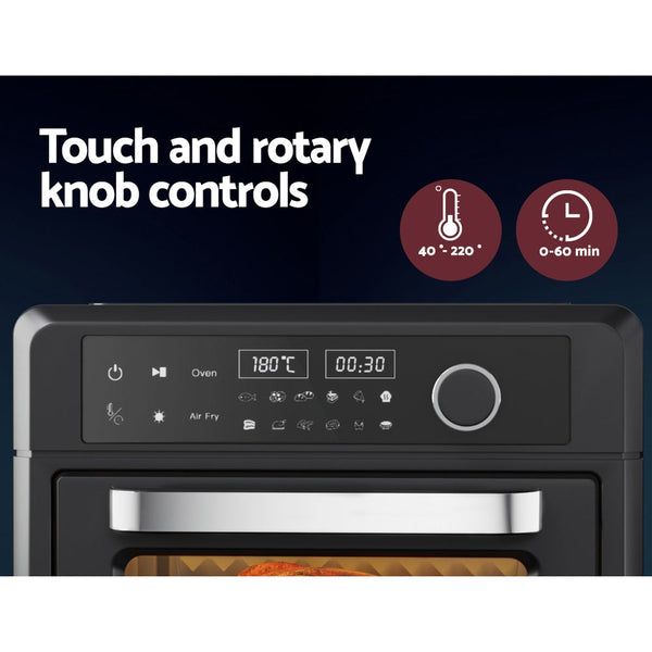 Devanti Air Fryer 20L Lcd Fryers Oven Air Fryers