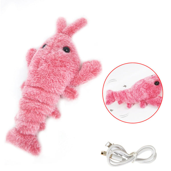 Usb Rechargeable Funny Jumping Lobster Cat Toy