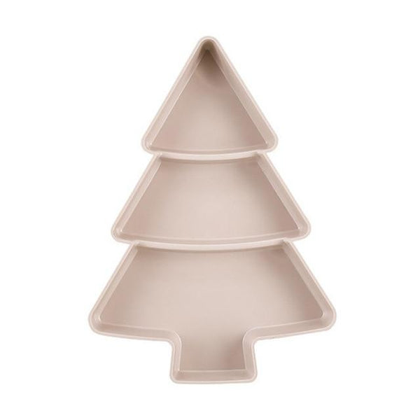 Christmas Tree Shape Candy Snacks Plastic Platter Platters
