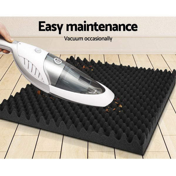 Alpha 60Pcs Acoustic Foam Panels Studio Sound Absorption Eggshell 50X50cm Soundrproofing Panels