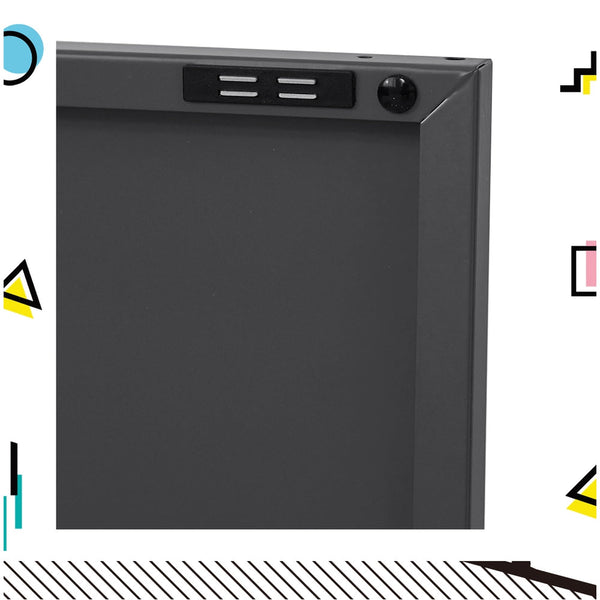 Artissin Buffet Sideboard Locker Metal Storage Cabinet - Base Charcoal