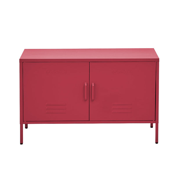 Artiss Artissin Buffet Sideboard Locker Metal Storage Cabinet Base Pink Sideboards & Buffets