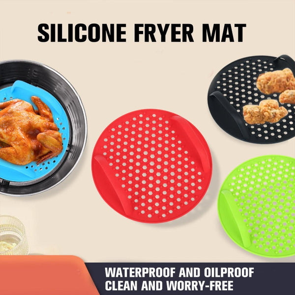Air Fryer Silicone Pot Baking Basket Oven Non Stick Liners Reusable Features Air Fryer Accessories