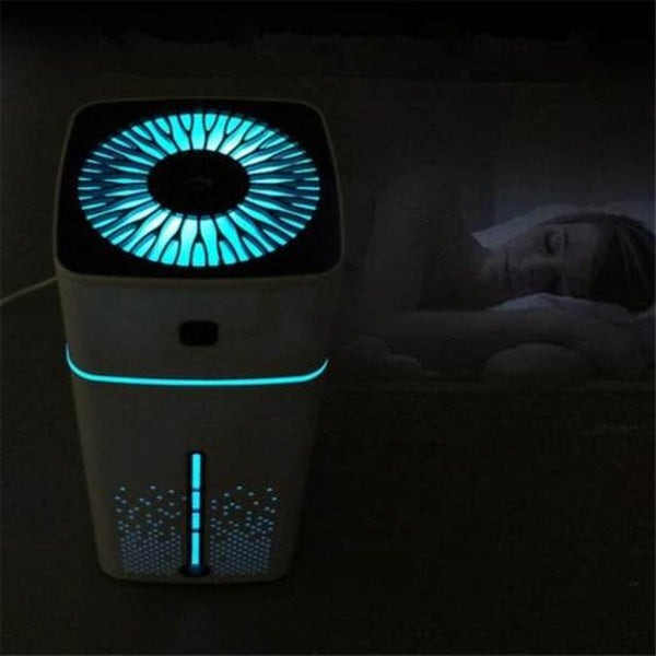 Air Humidifier Ultrasonic Aromatherapy Diffusers Led Night Light Mist Purifier White