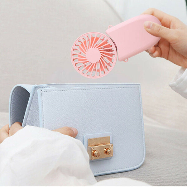 Air Fans Cooling Neck Rechargeable Foldable Usb Hand Held Desk Mini Portable Fans