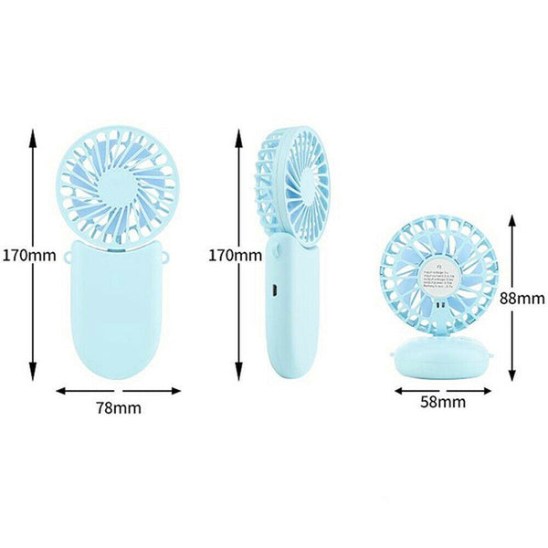 Air Fans Cooling Neck Rechargeable Foldable Usb Hand Held Desk Mini Portable Fans